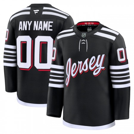 Mænd NHL New Jersey Devils Trøje Tilpasset 2024-25 Fanatics Premium Sort Tredje